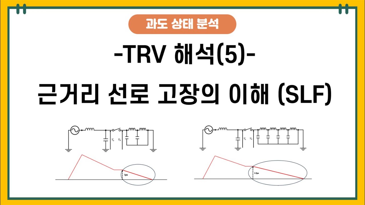 이상전압 - TRV이해(5) : 근거리 선로 고장(SLF)과 TRV