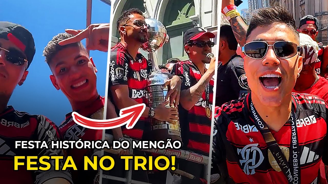 FESTA HIST&Oacute;RICA DOS JOGADORES DO FLAMENGO NO TRIO EL&Eacute;TRICO