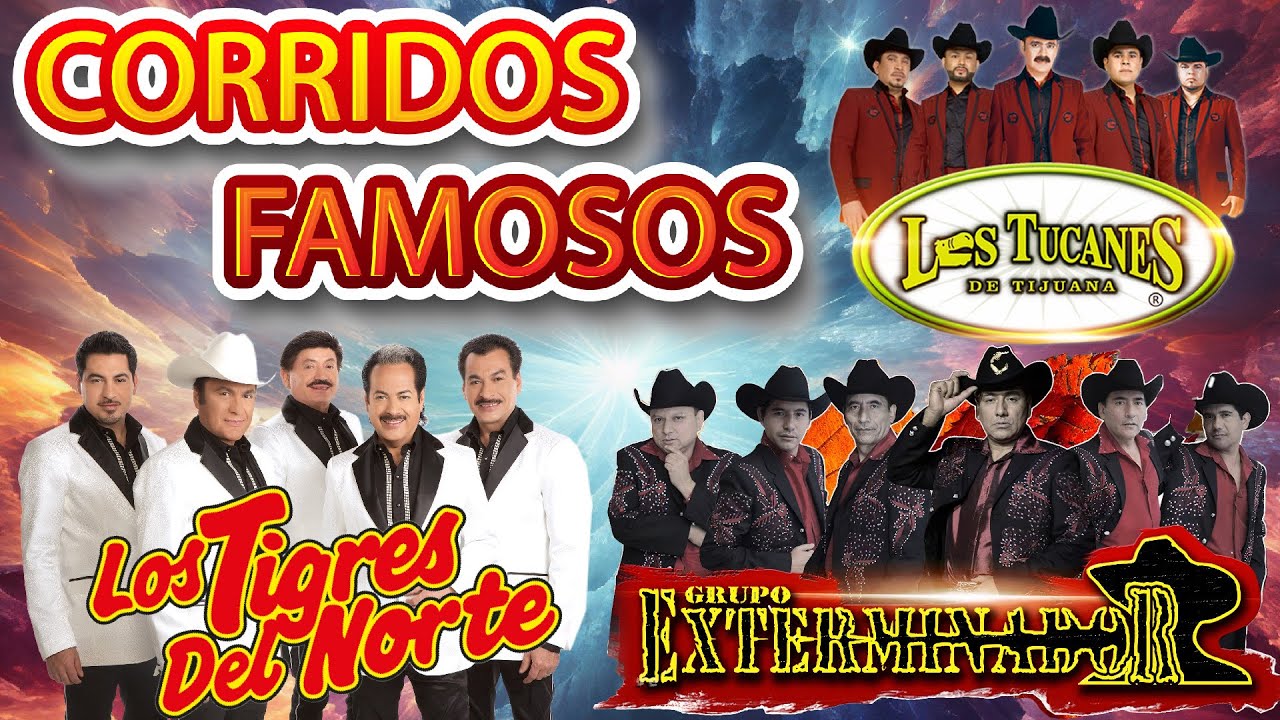 Puros Corridos Exitos Mix 2024 - Los Tucanes De Tijuana, Los Tigres Del Norte, Grupo Exterminado