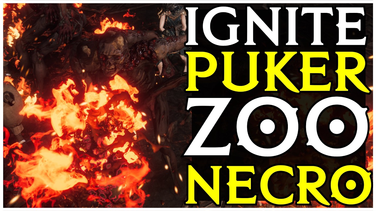 Last Epoch Ignite Puke Zombie Hungering Souls Death Knight Necromancer League Starter Concept