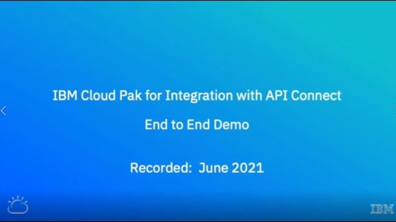 API Connect V10 Product Demo with IBM Cloud Pak for Integration