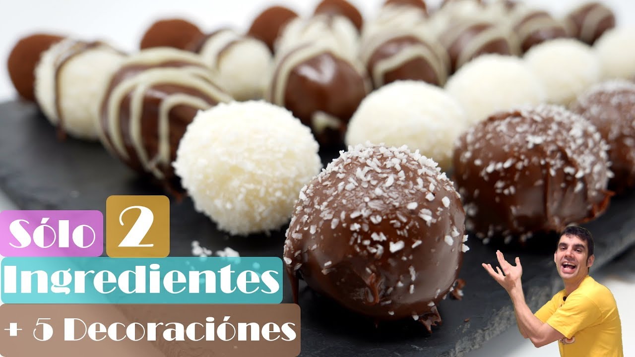 BOLAS de COCO con SOLO 2 INGREDIENTES😱🥥😱 (+ 5 Decoraciones)🥥😱 Receta # 534