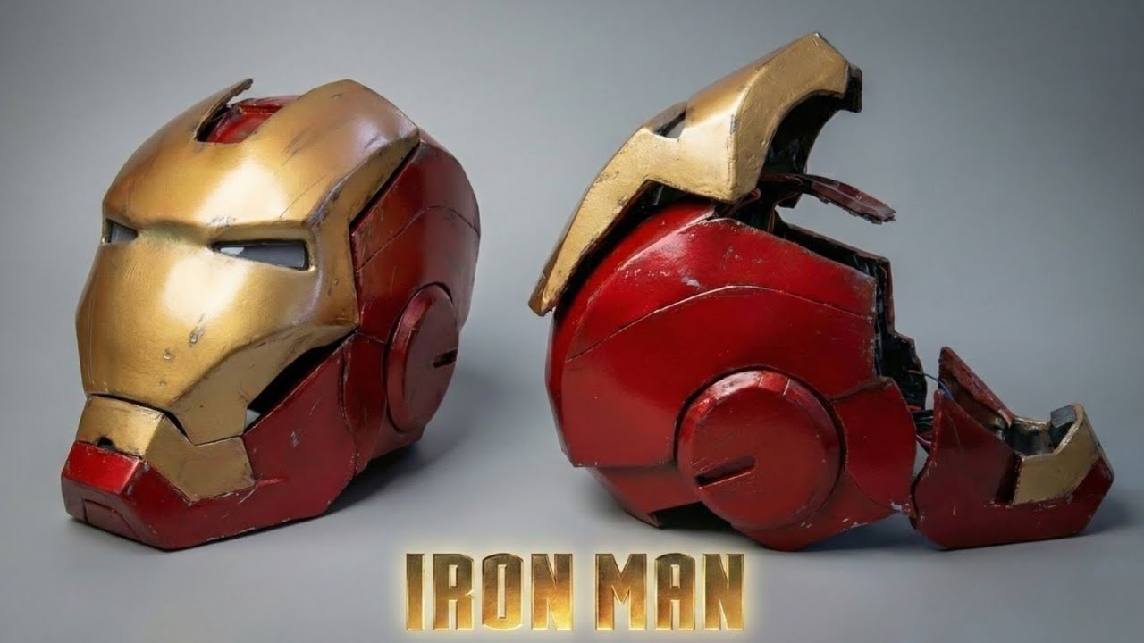 I Built a Realistic Iron Man Helmet from CARDBOARD! (DIY Tutorial) தமிழில்