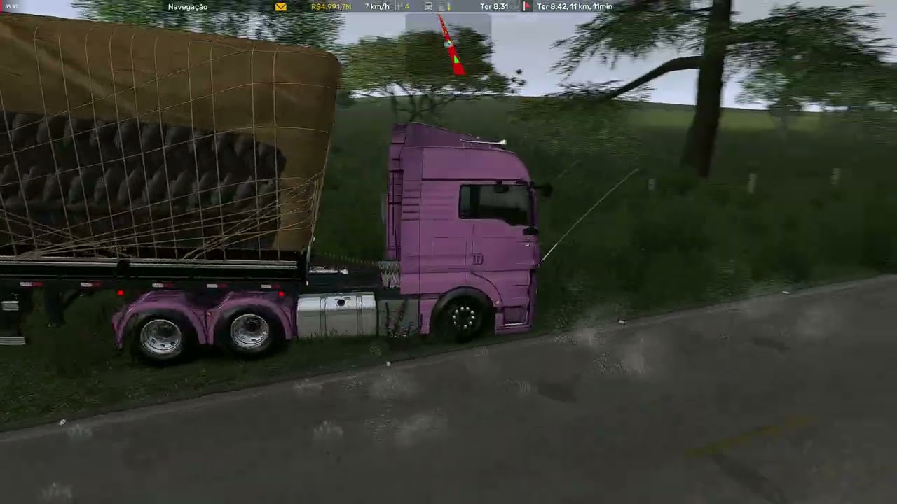 METEOR NA 2 EIXOS CARGA DE CARVÃO BOTANDO PRESSÃO Euro Truck Simulator 2