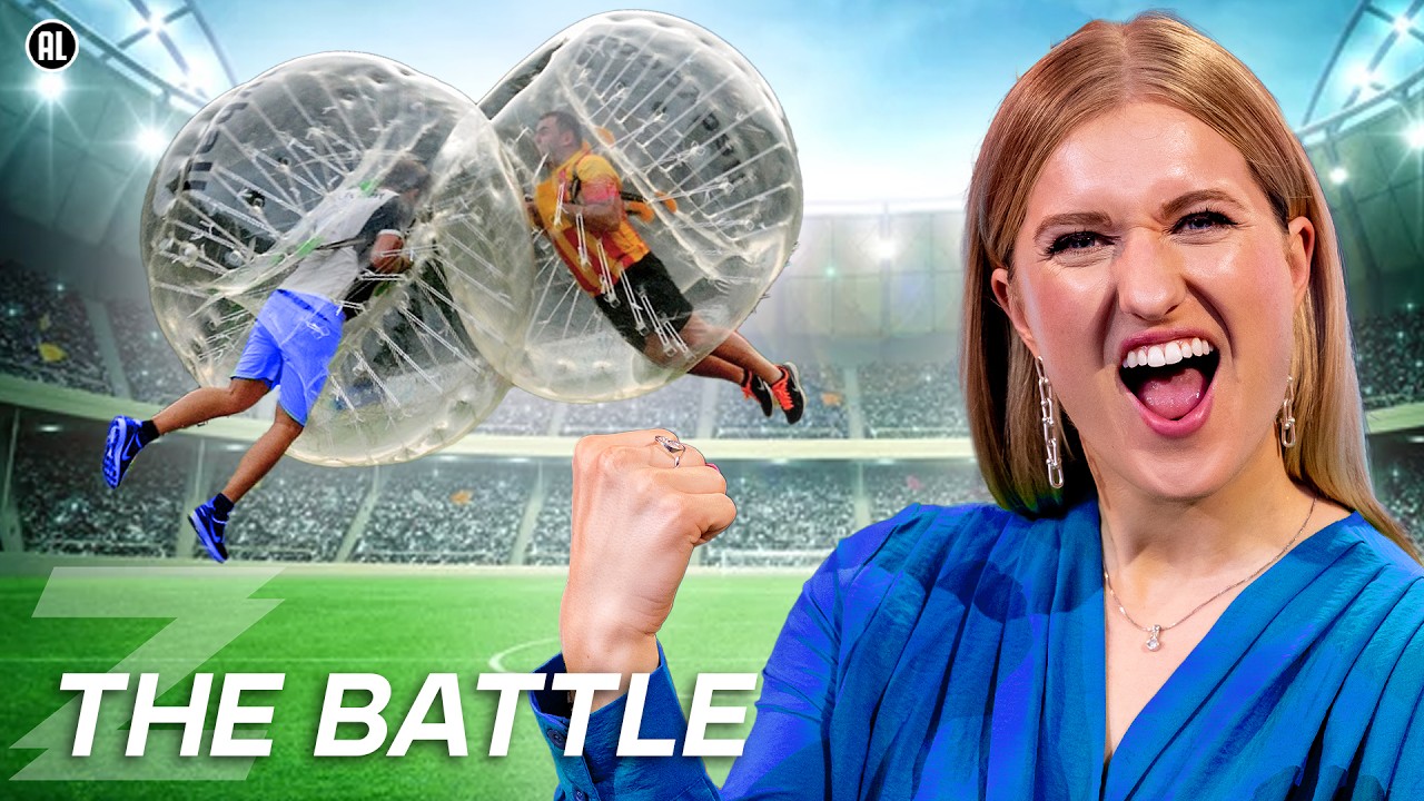 BRITT BEUKT RON HET VELD UIT!!😱 | The Battle Bubbelvoetbal | Zappsport