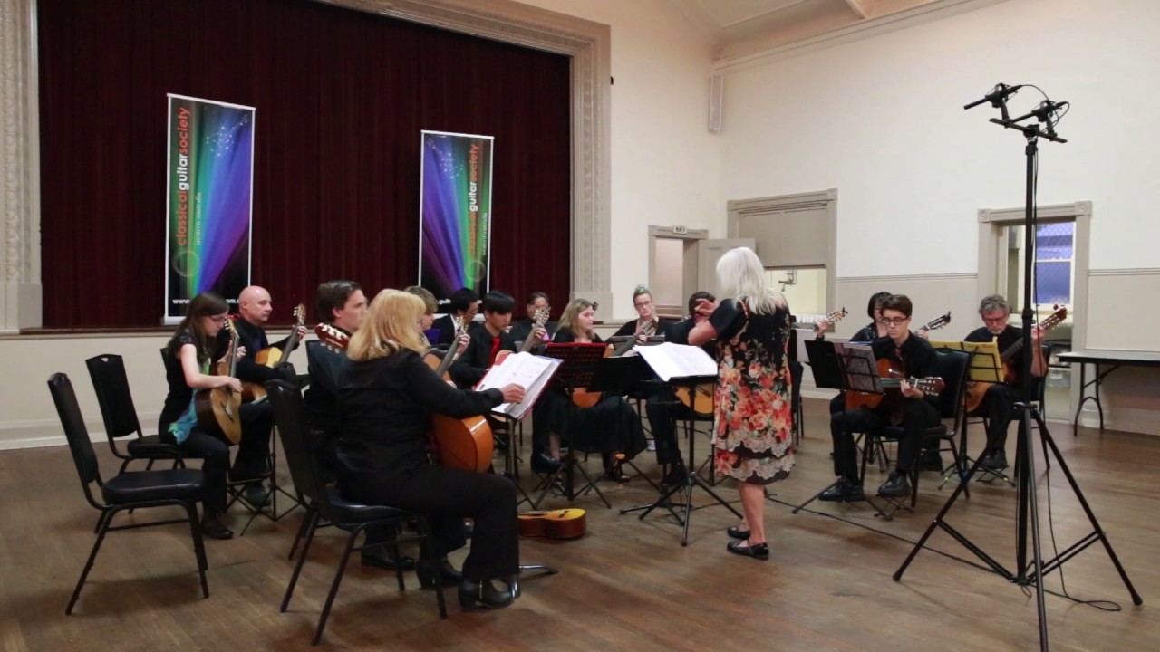 WA Classical Guitar Society Orchestra plays 'The Captain's Clocks' by Richard Charlton