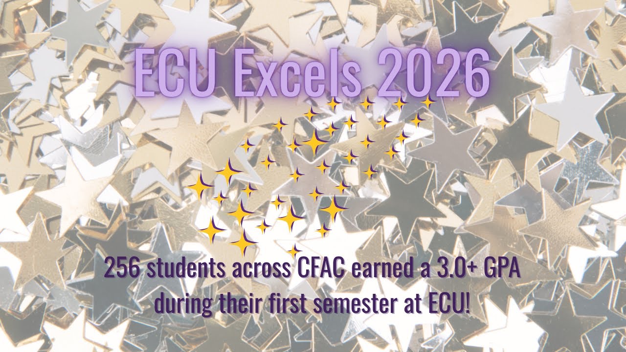 ECU Excels with the College of Fine Arts and Communication! January 2026