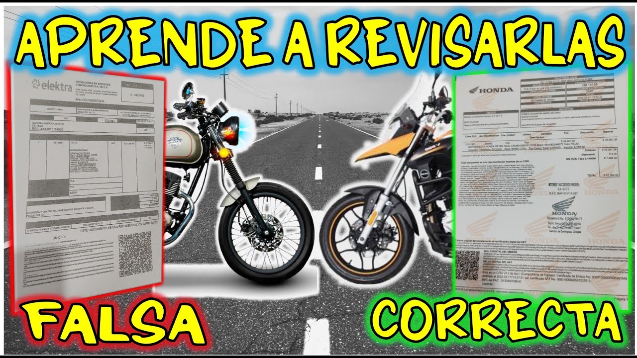 ▪️FACTURA DE MOTO FALSA VS REAL || ELEKTRA || HONDA || ¿COMO IDENTIFICARLAS? || DATOS CORRECTOS