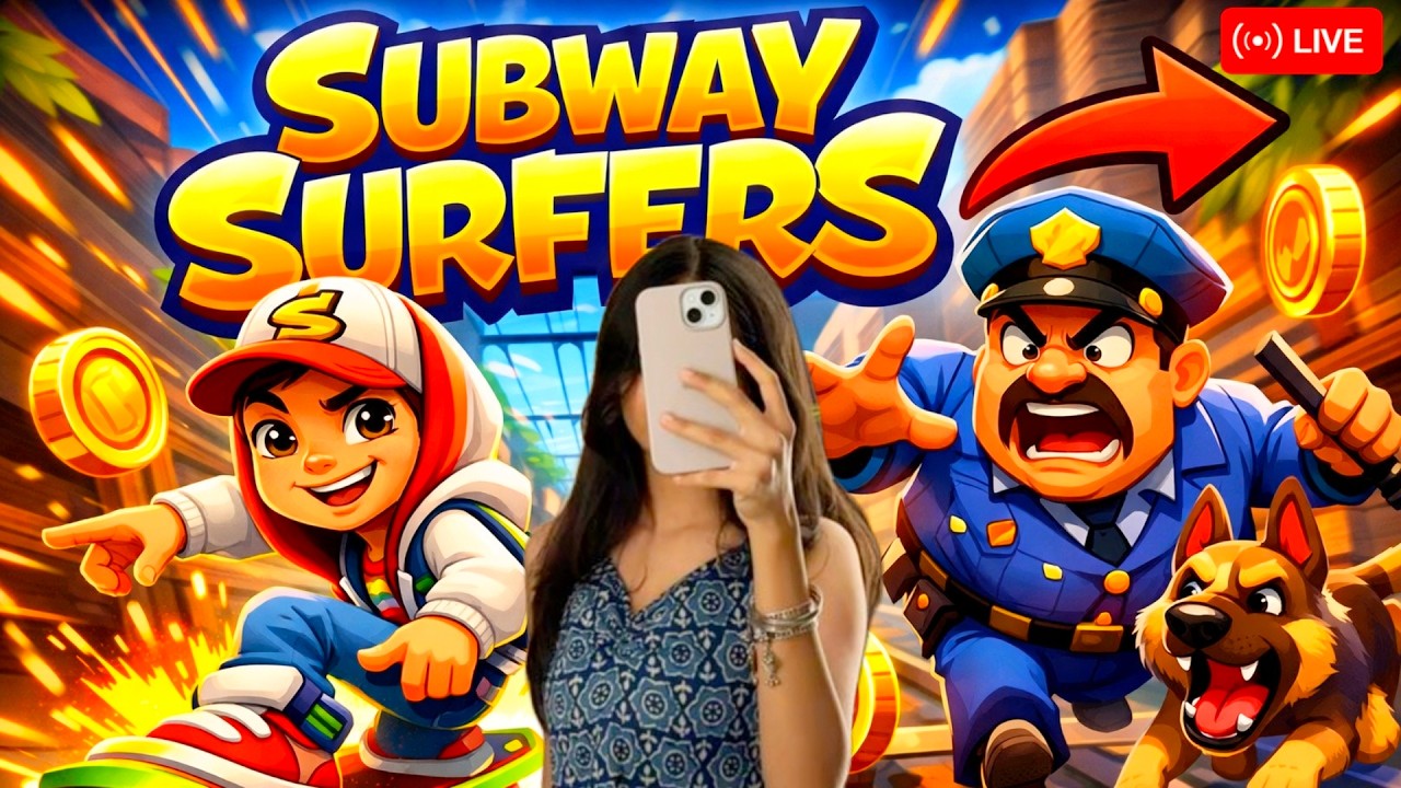subway surfers live 2026 with zara #short #shortlive #girlgamer #subwaysurfers