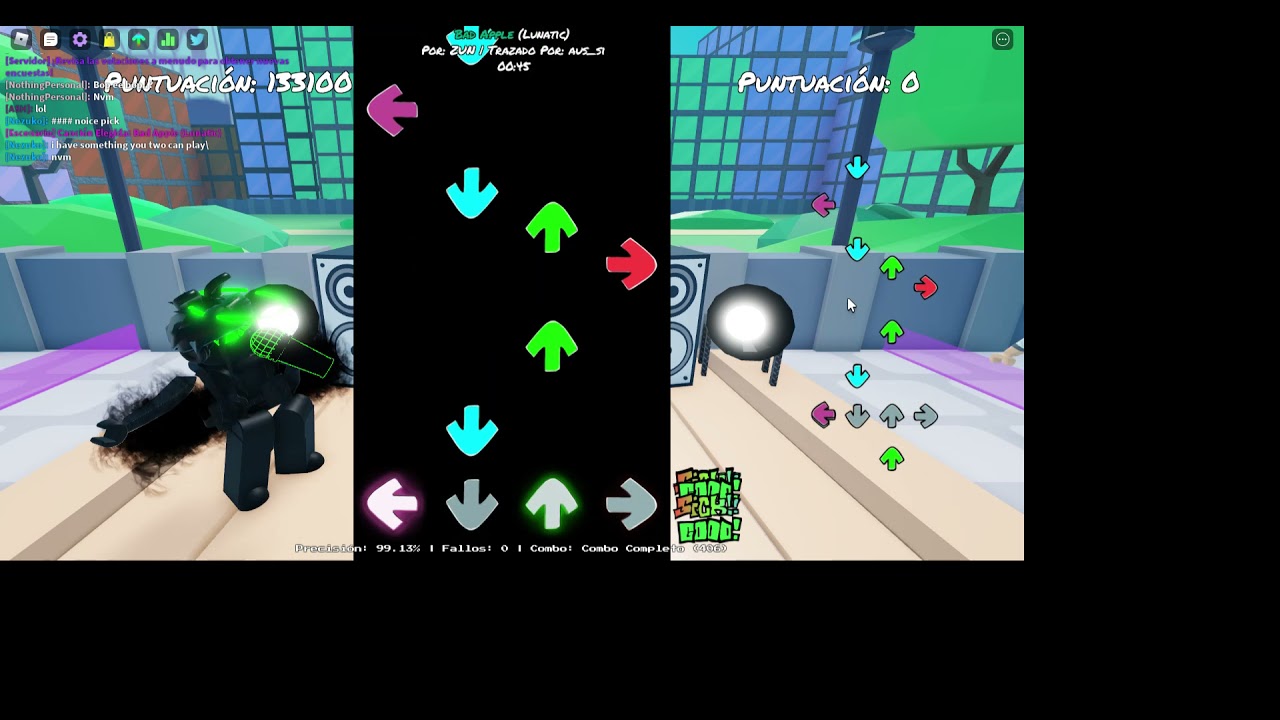 Bad apple Lunatic 0 misses 99.14% full combo