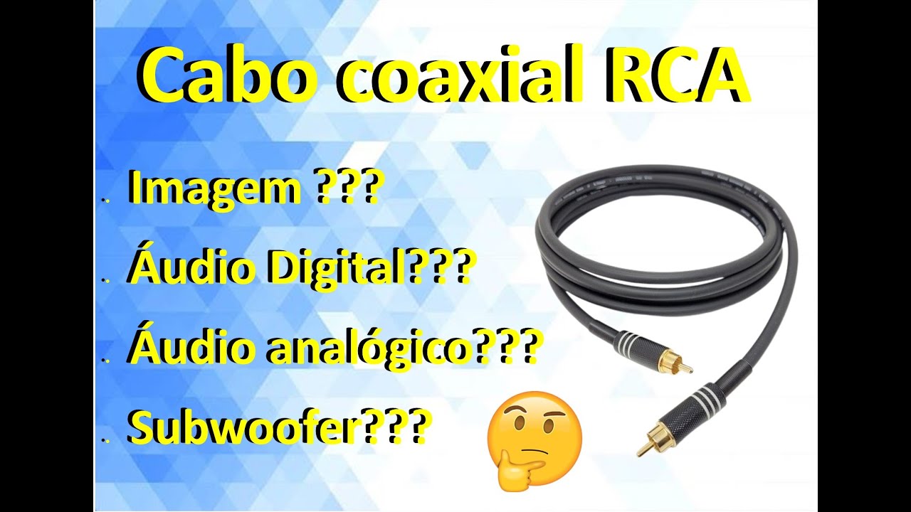Cabo coaxial, se liga na versatilidade desse cabo para seu sistema de home theater!