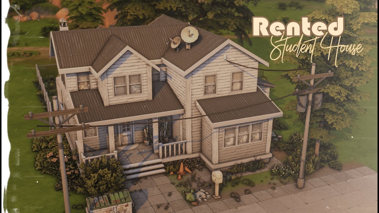📦Дом студентов| Строительство NO CC sims 4