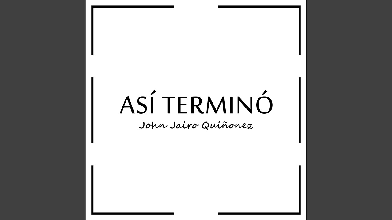 Así Terminó (Plata No Hay)
