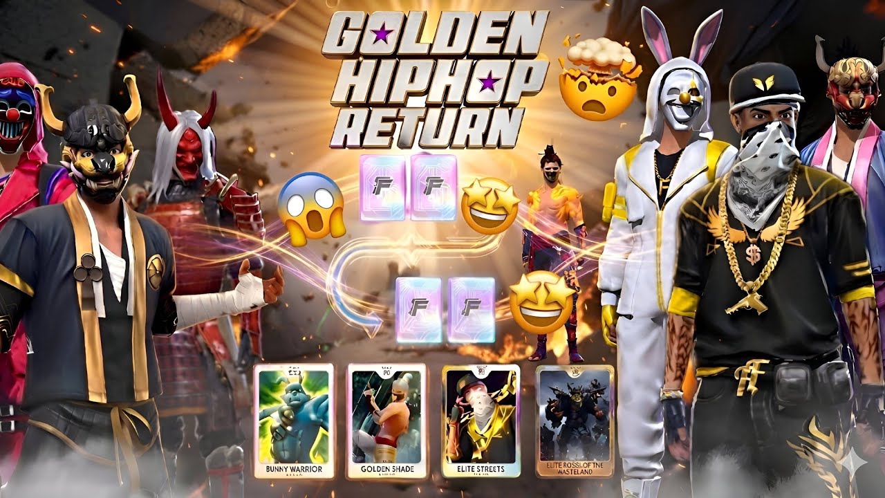 অবশেষে 100% Golden HipHop Return 😱 New Event FreeFire Bangladesh Server || New Event FreeFire Today