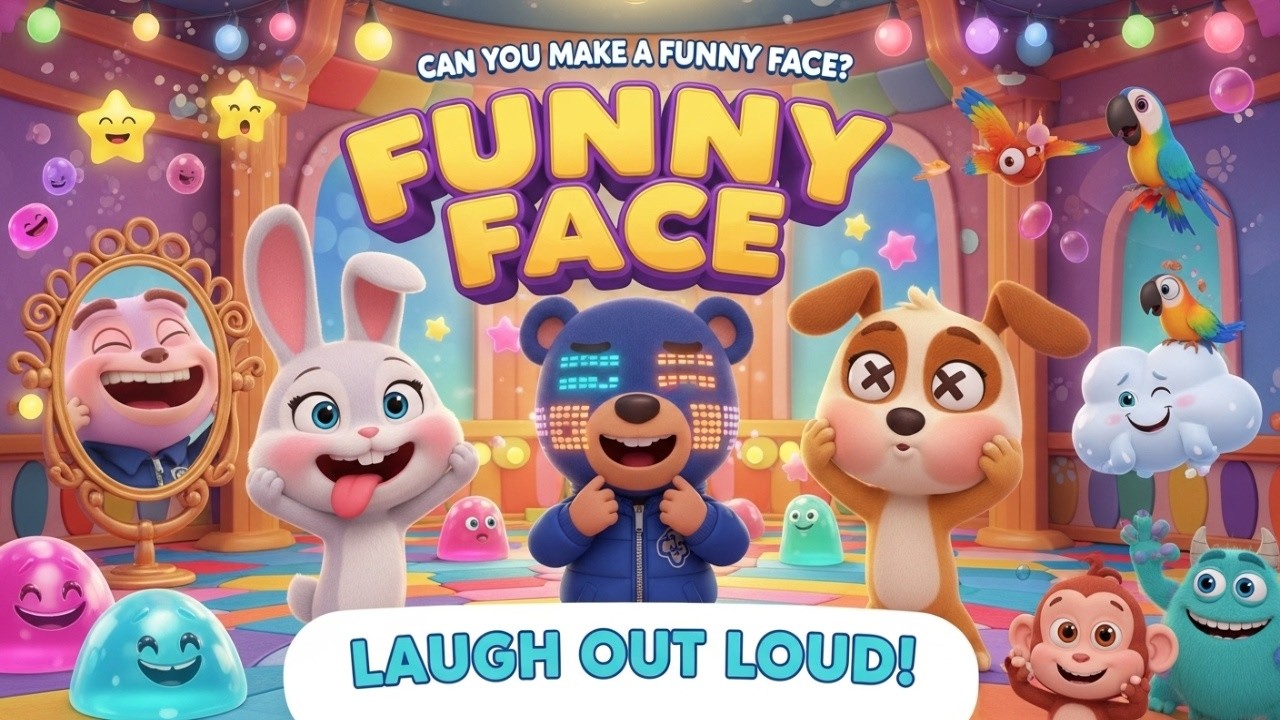 😜 Can You Make a Funny Face? – Silly Kids Song for Laughs & Expressions | Giggle Notes Ruby 🎶🤣