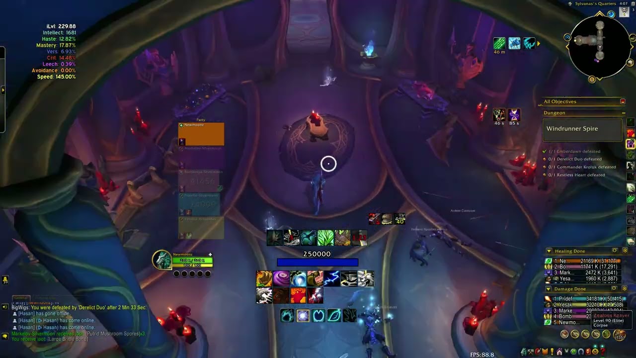 WOW MIDNIGHT SEASON 1 - RESTORATION DRUID - Windrunner Spire - MYTHIC 0 - Day 1 - PugLife