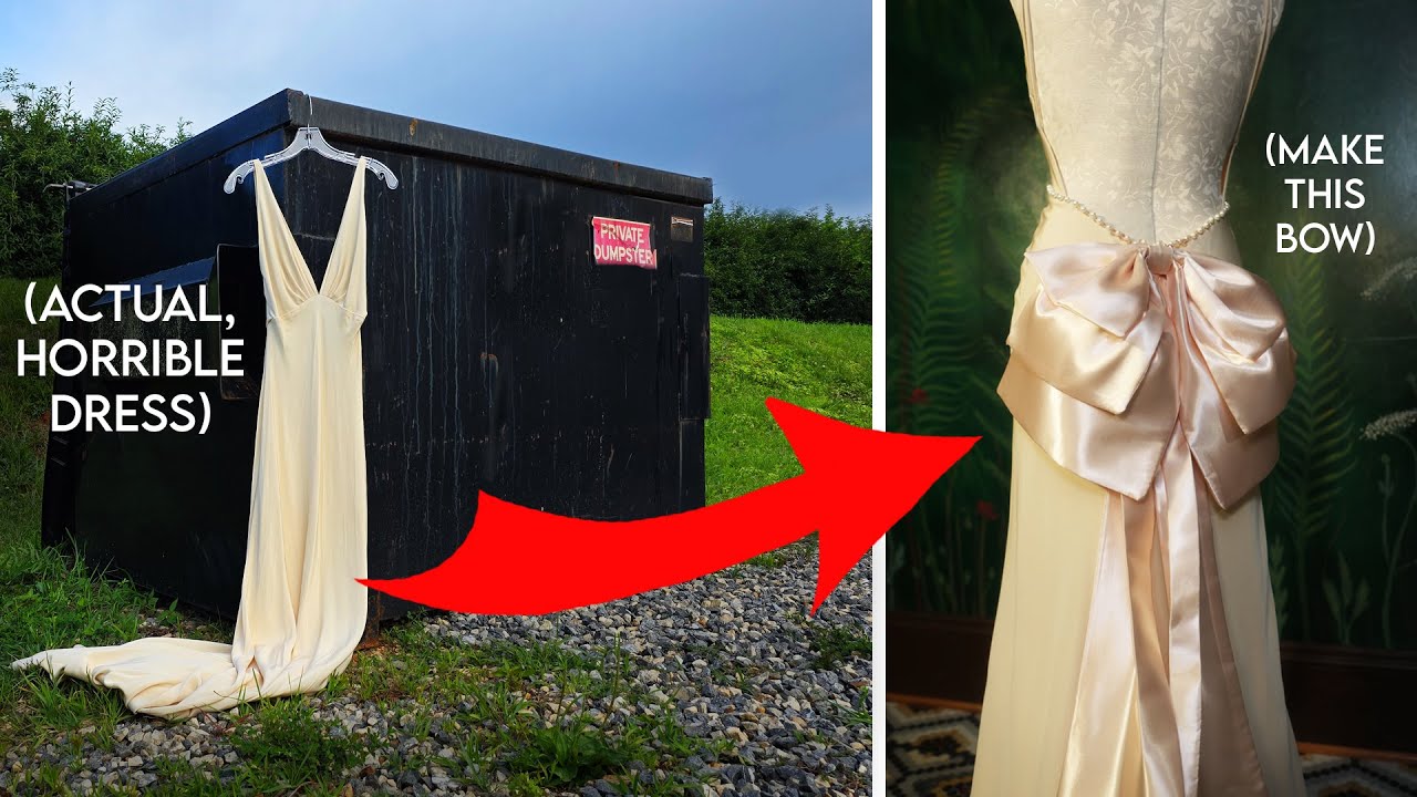 Trying to RESCUE Dumpster Dresses (✨️with Bows & Pearls!!✨️)