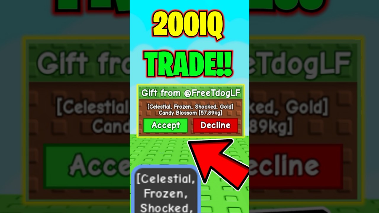 When You Make A 200 IQ Trade In Grow A Garden! 😱 #shorts #roblox