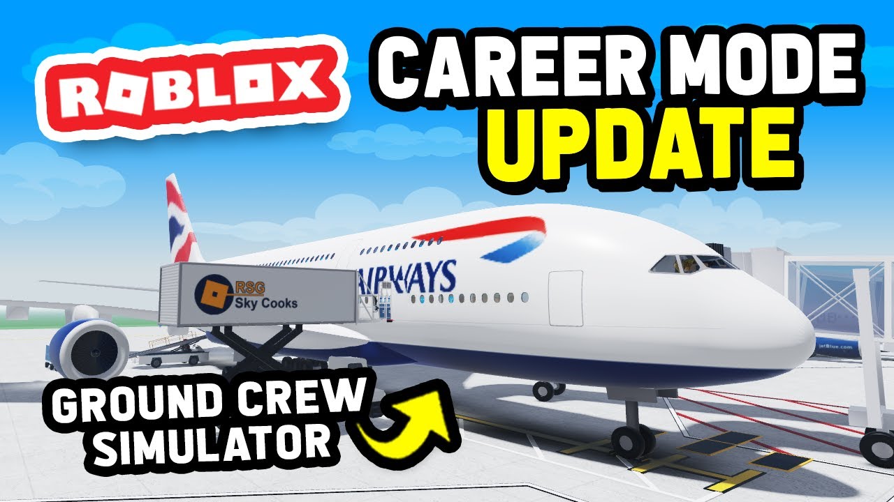 ОБНОВЛЕНИЕ РЕЖИМА КАРЬЕРЫ в Ground Crew Simulator (Roblox)