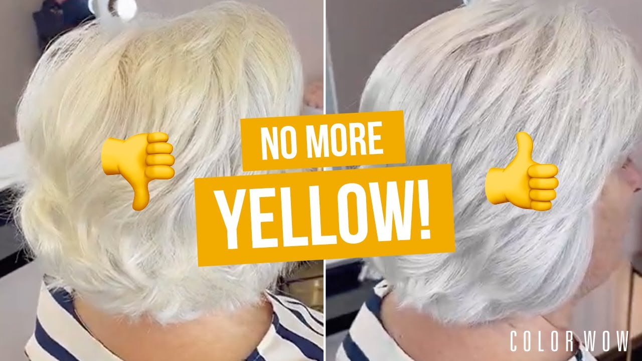 Remove Yellow From Gray Hair in Minutes | Fix Gray Hair Yellowing