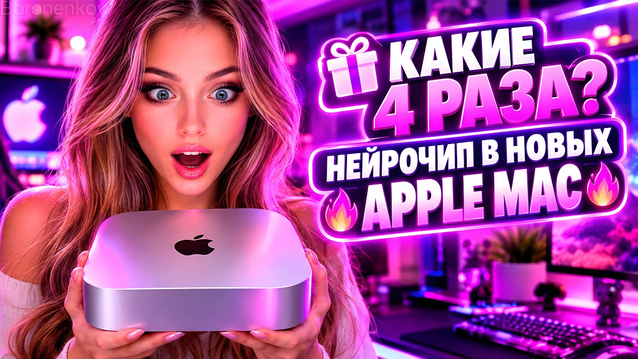 🎁КАКИЕ В 4 РАЗА?🔥НЕЙРОЧИП В НОВЫХ APPLE MAC🔥 - ALEXEY BORONENKOV | 4K