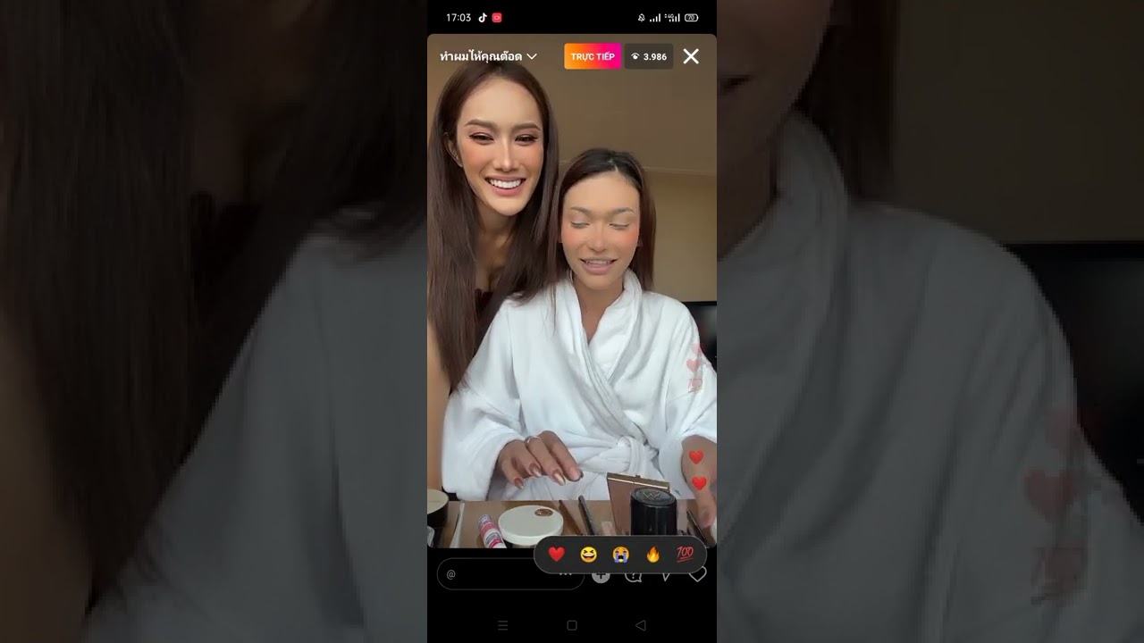 Chị Tina live IG cùng chị Heidi #missgrandthailand