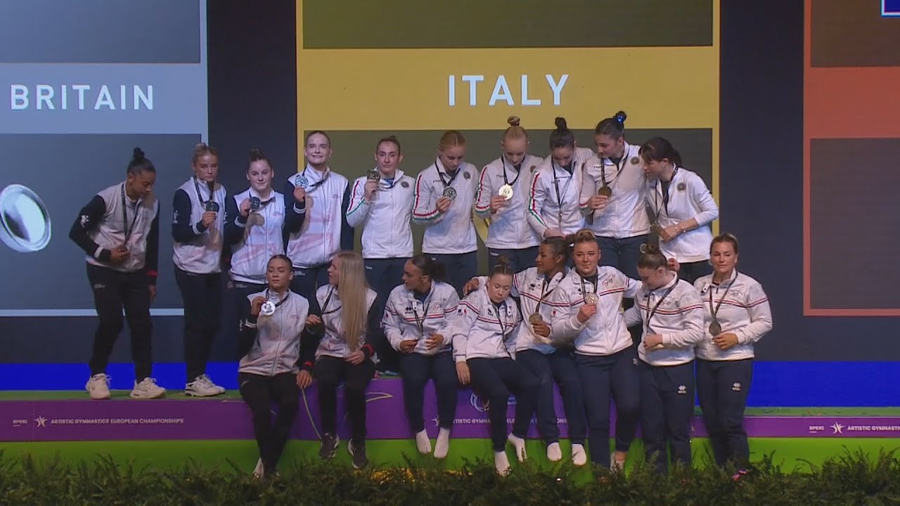 Italia - Europeo Ginnastica - gara a squadre - Rimini - 5-5-24