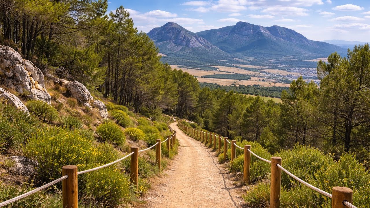 Virtual Running 4K – Fuente de Piedra Scenic Trail Run | Treadmill Run POV