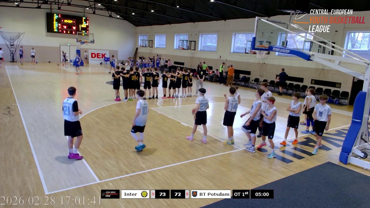 CEYBL U14, 28. 2. 2026, Inter Bratislava - Basketball Talents Potsdam