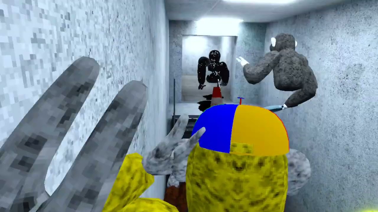 playing scary baboon again