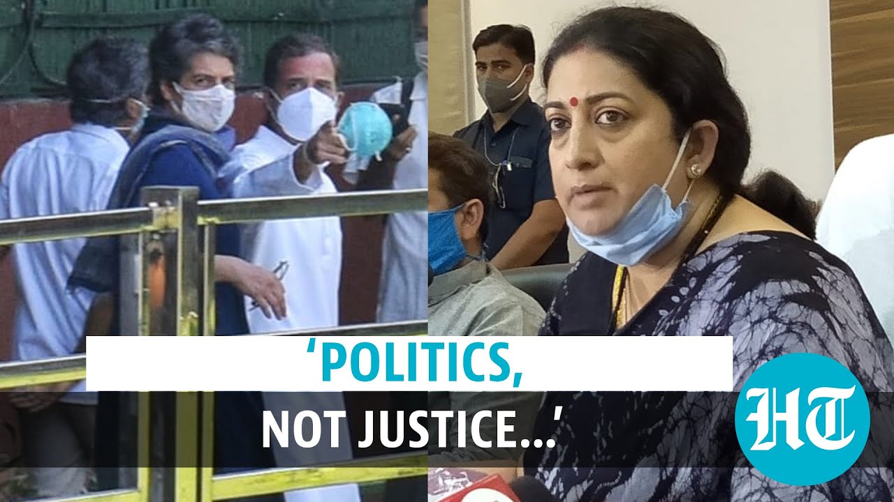 Rahul & Priyanka to meet Hathras victim&rsquo;s family, Smriti Irani slams 'politics'