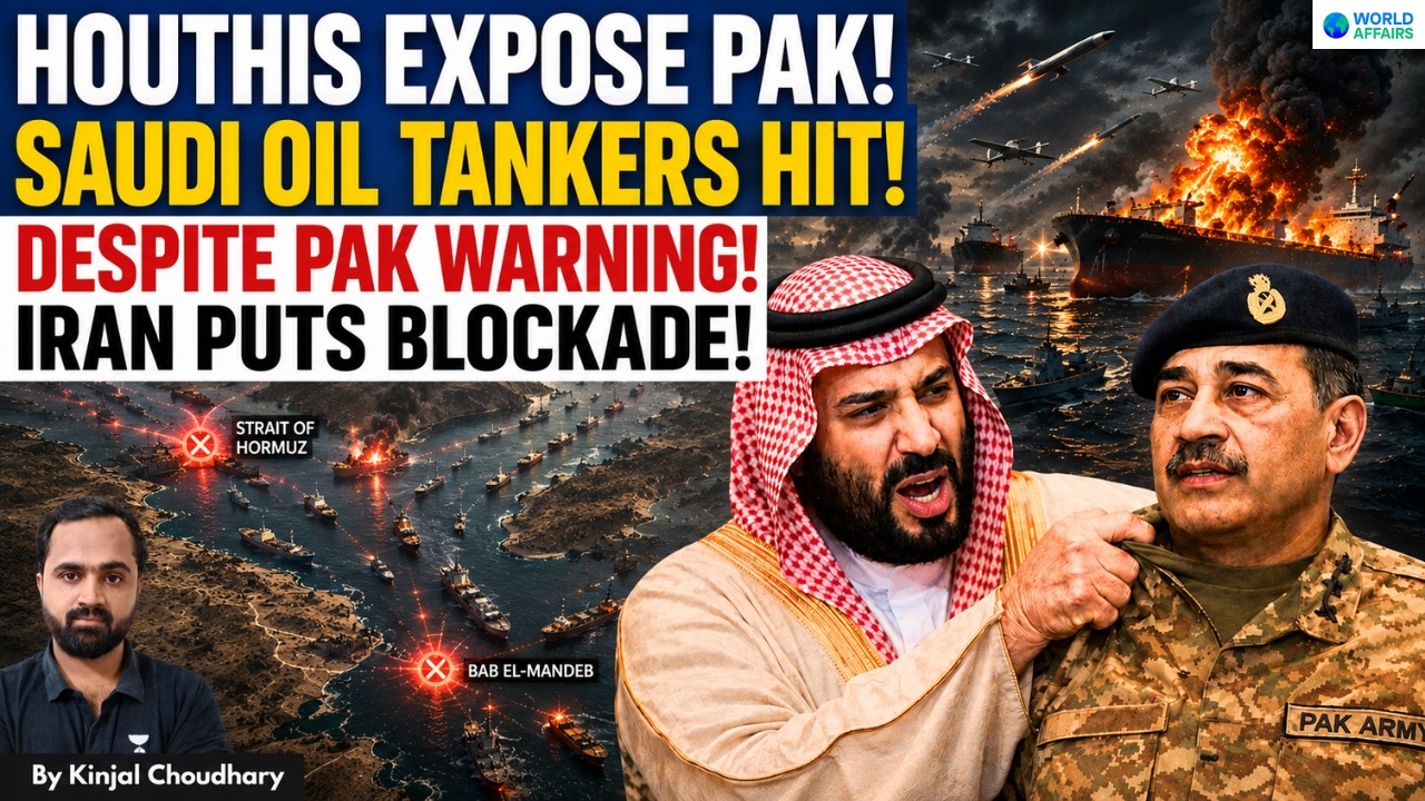 Houthis EXPOSE Pak's Hollow Threat! Saudi Oil Tankers Hit - Iran Blockades Hormuz & Red Sea | Kinjal