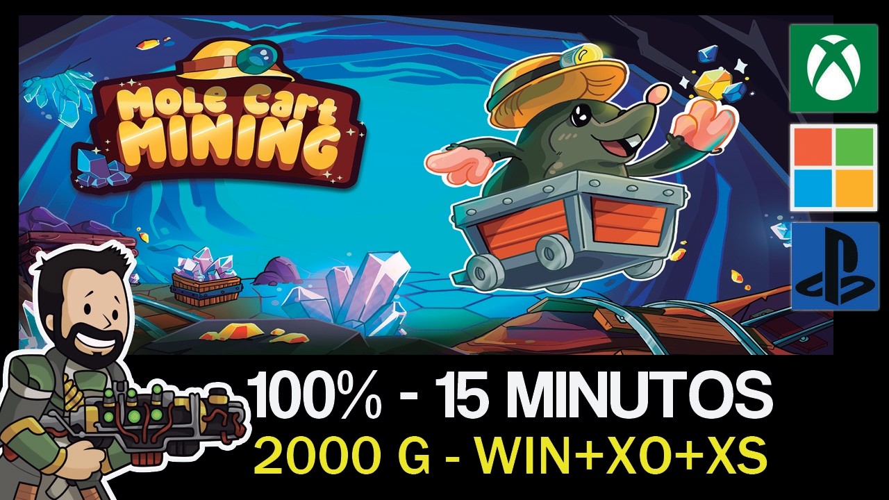 MOLE CART MINING - Guía completa *2000 G* [LOGROS/TROFEOS]