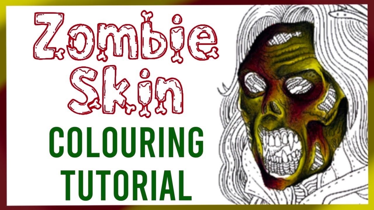 Zombie Skin Colouring Tutorial 🧟‍♂️ Prismacolor Pencils