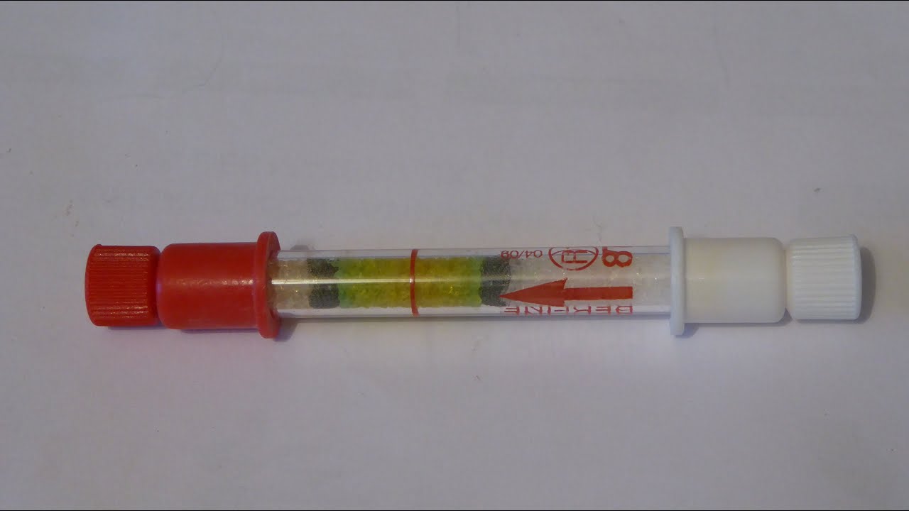Ethylotest chimique . Chemical breathalyzer.