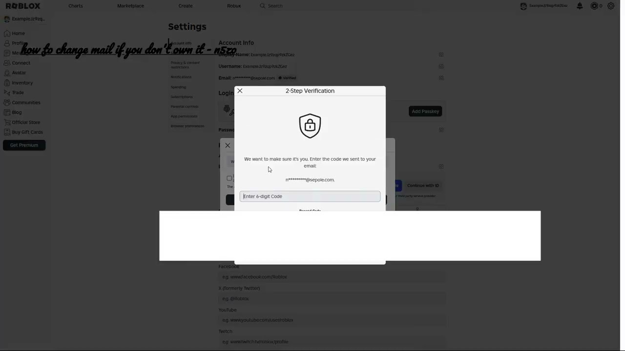 how to change mails if it's verified