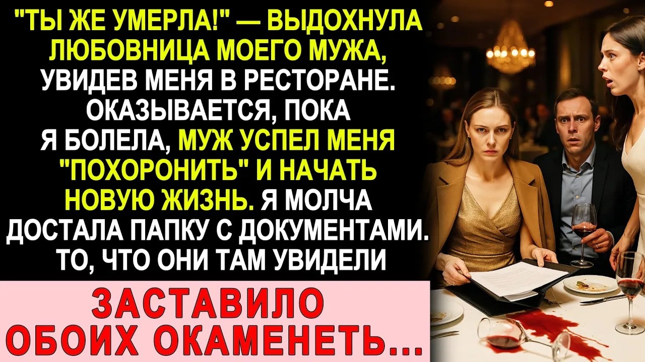 Ты же умерла!  — любовница застыла, а муж понял, что его секреты раскрыты…