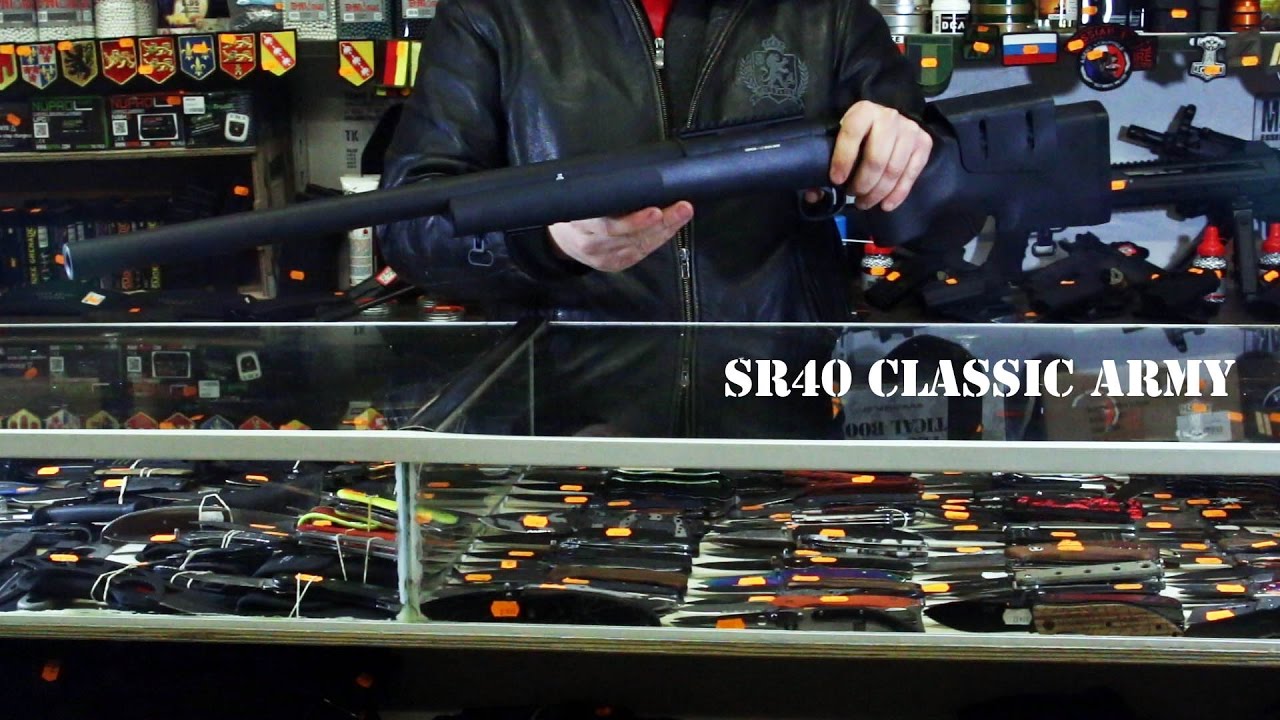 Revue SR40 classic army review snipe M40 test chrony sniper type M24