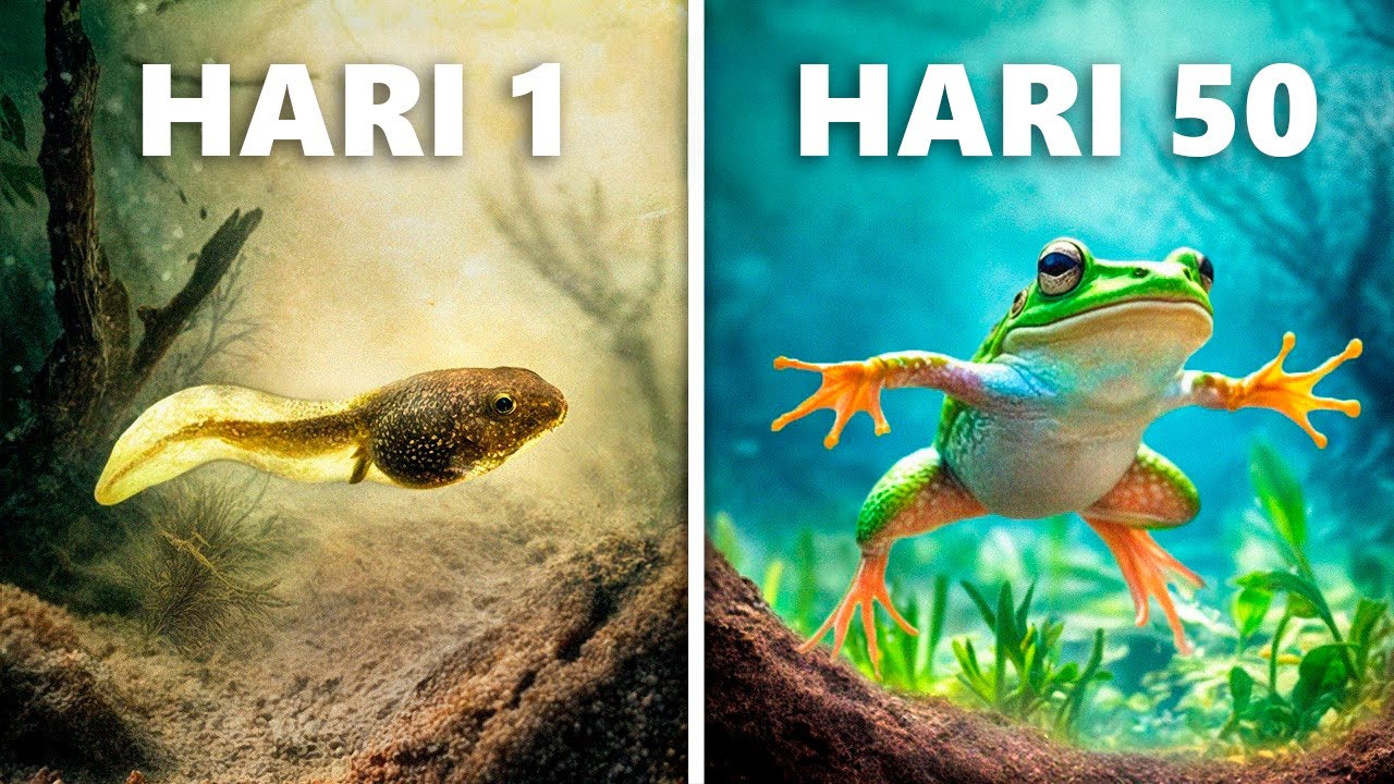 Membesarkan Kecebong Menjadi Katak (Evolusi 50 Hari)