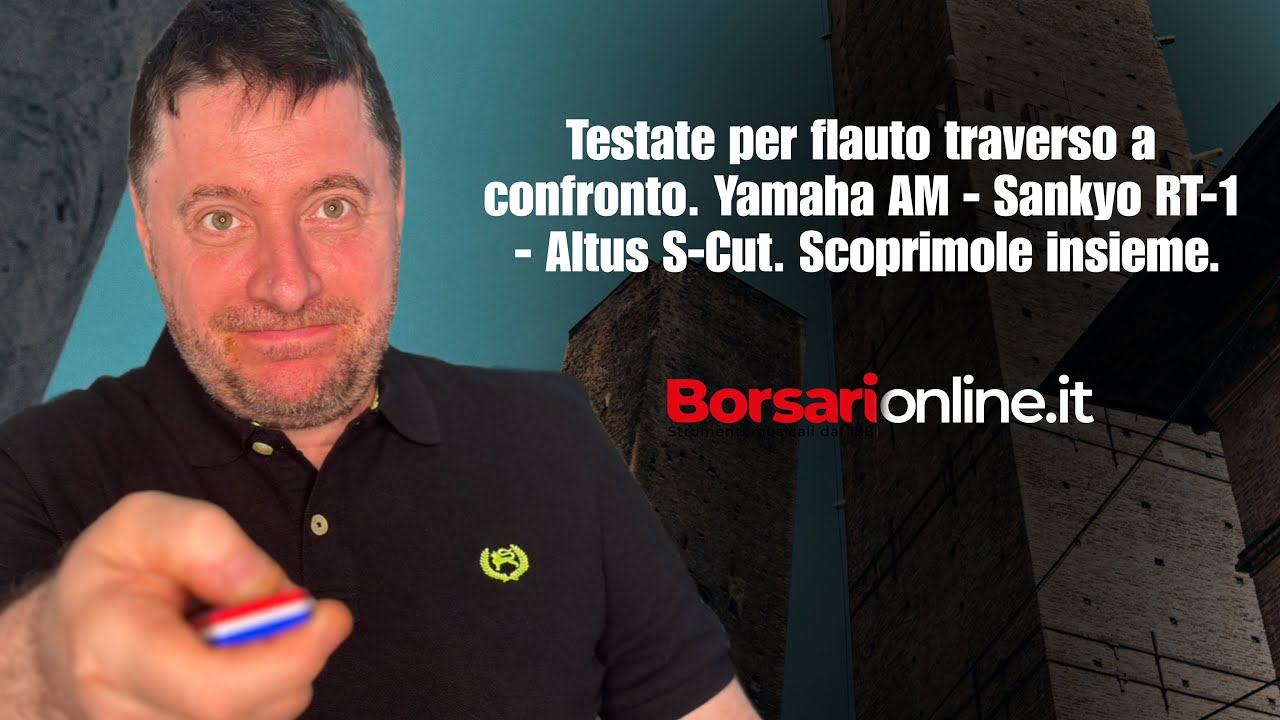 Testate per flauto traverso a confronto. Yamaha AM - Sankyo RT-1 - Altus S-Cut. Scoprimole insieme.