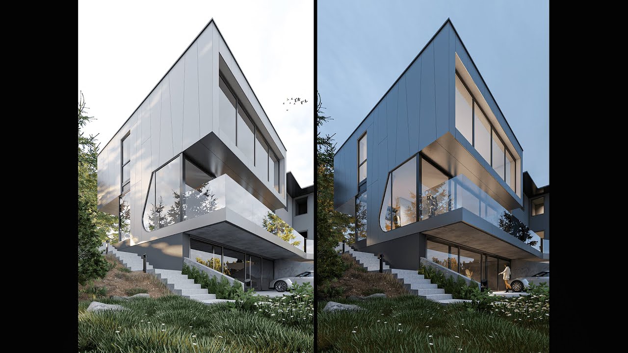 TUTORIAL: RENDER EXTERIOR DIA Y NOCHE | ENSCAPE 3.1