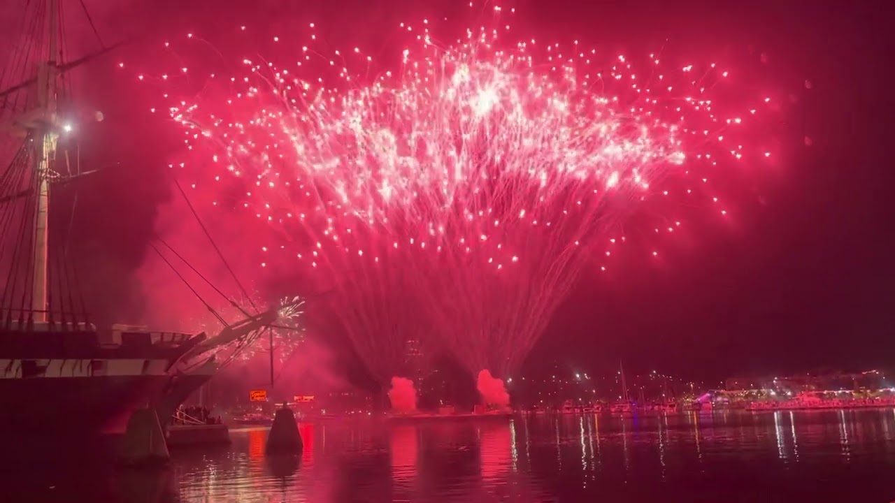 The best fireworks at the harbor Baltimore Downtown