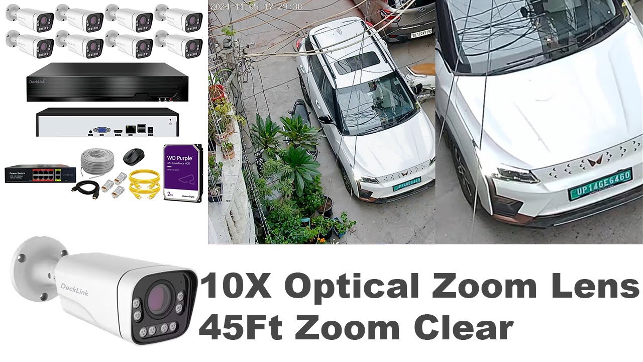 Best IP CCTV Zoom CAMERA 10x OPTICAL LENS Clear Image Full Complete Set Video Unboxing Latest 4k