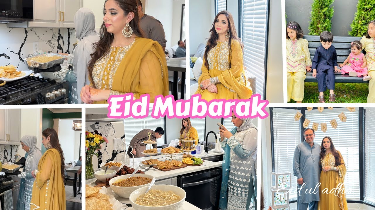 EID UL ADHA VLOG 2023  lEid Mubarak| BAKRA EID IN AMERICA|EID DAWAT 🤗#pakistanimomlifeinamerica