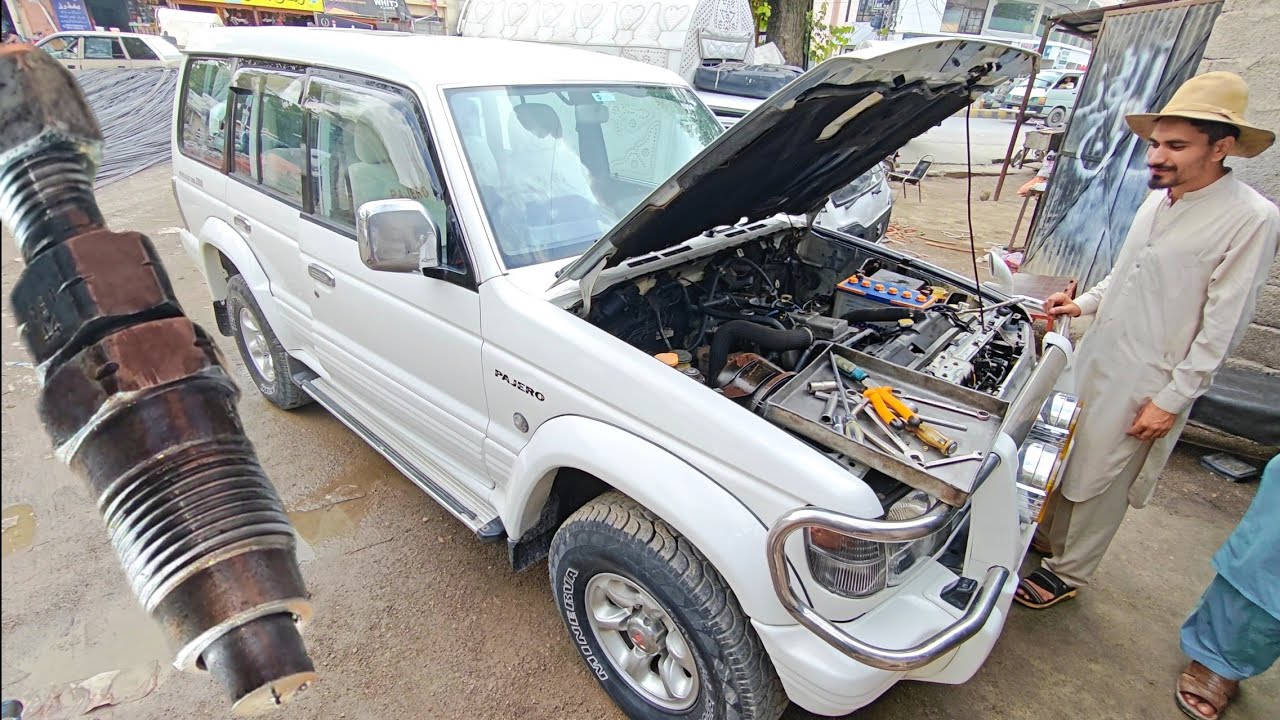 How to Mitsubishi Pajero 4m40 engine nozzles pressure setting - MITSUBISHI PAJERO ENGINE NOZZLE WORK