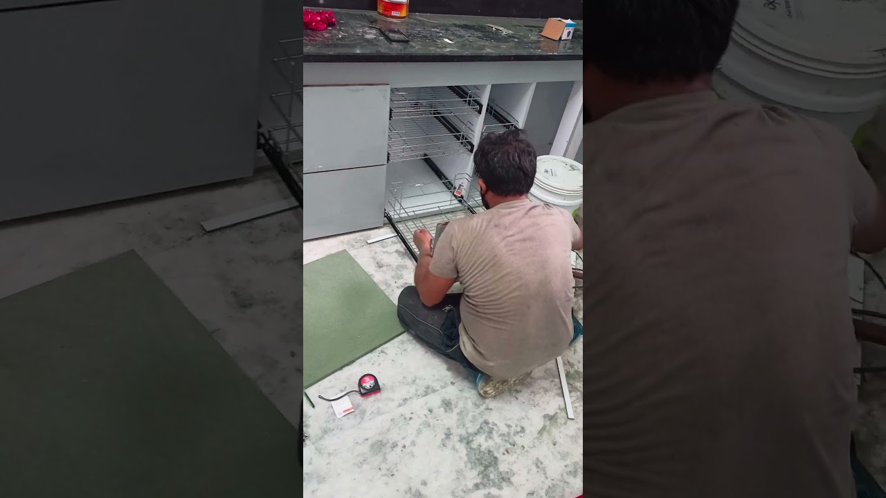 Modular kitchen basket fitting
