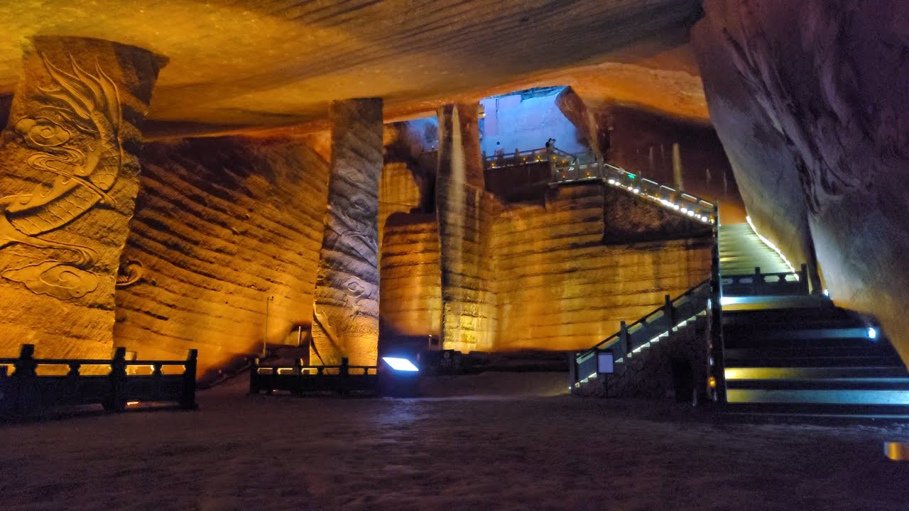 Longyou Caves, China! Two Hour Close-Up Walkthrough Video Of Ancient Human-Made Caves - Gimbal, 1080