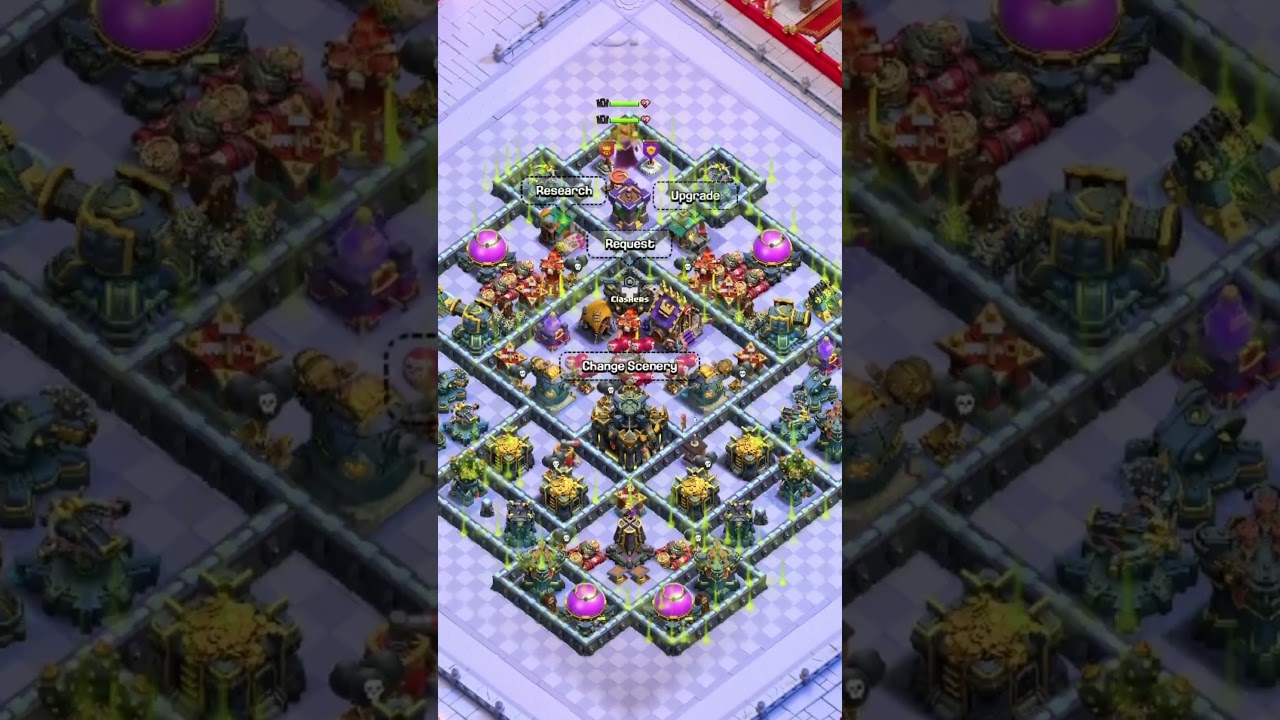 Upgrading your Walls using the NEW Wall Tools is SOOO SATISFYING 😌 #clashofclans #mobilegaming #coc