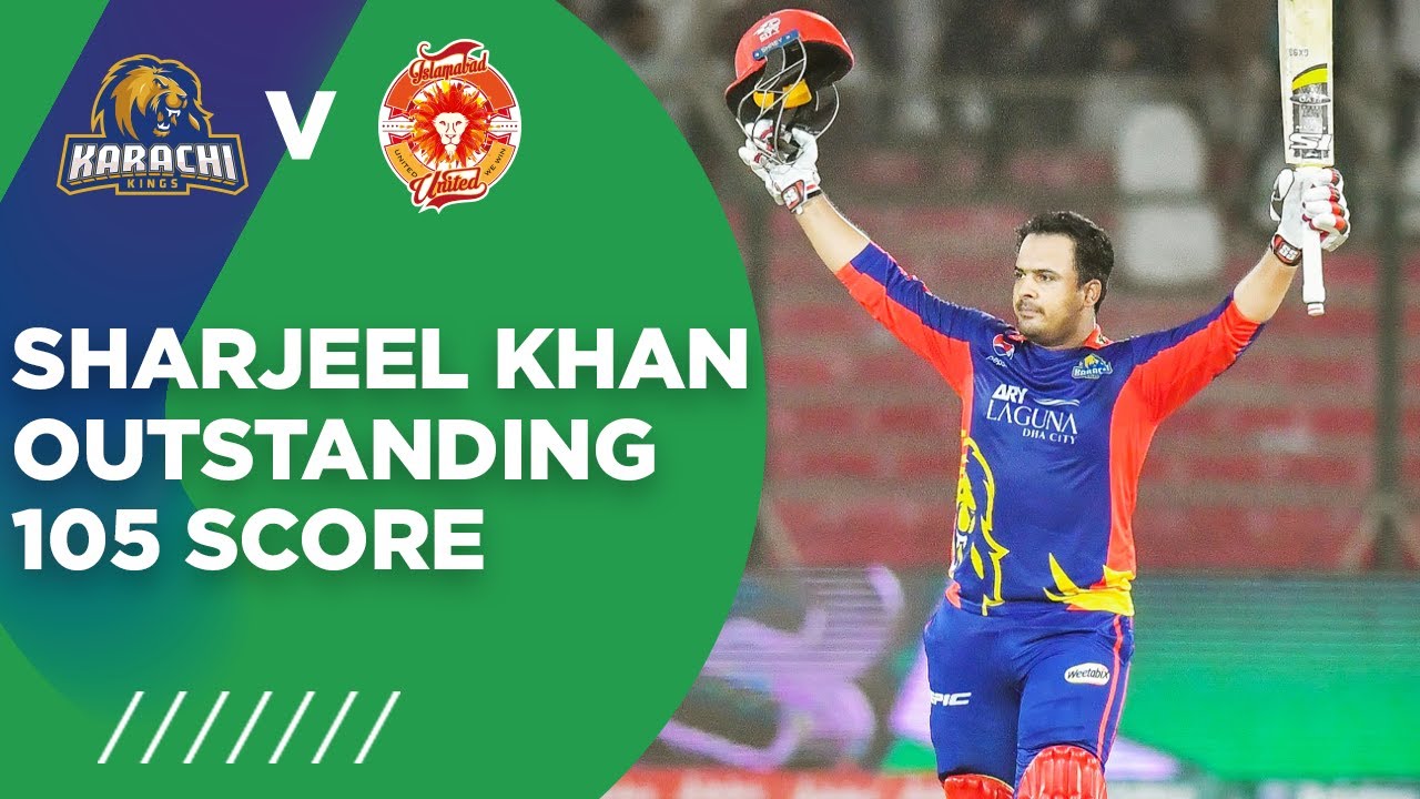 PSL2021 | Sharjeel Khan Outstanding 105 Score | Karachi Kings vs Islamabad United | Match 6 | MG2T