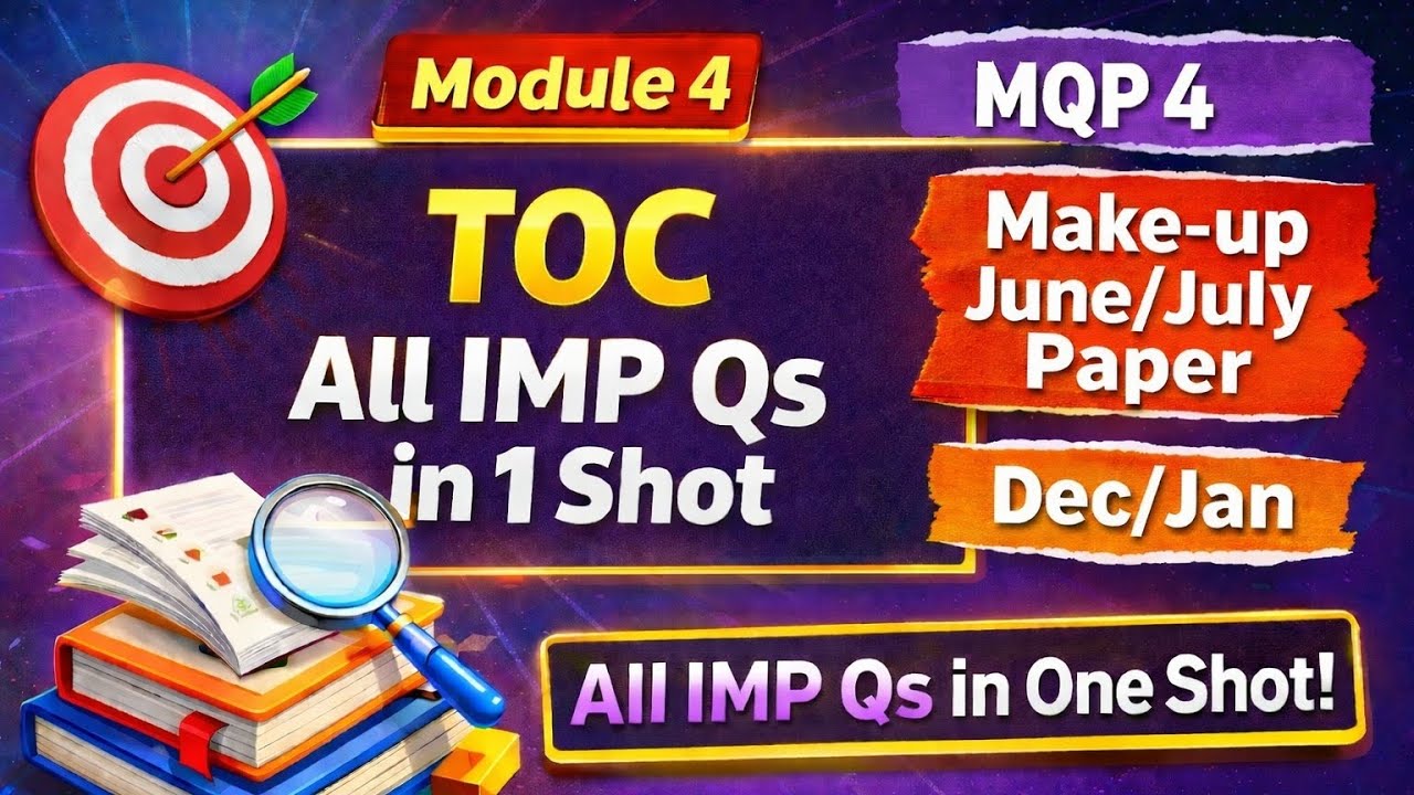 TOC MOD- 4 ALL IMP Q'S 
